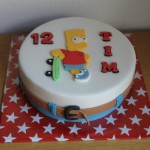 Bart Simpson taart