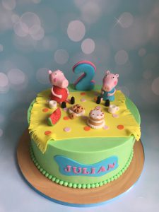 Peppa Pig taart